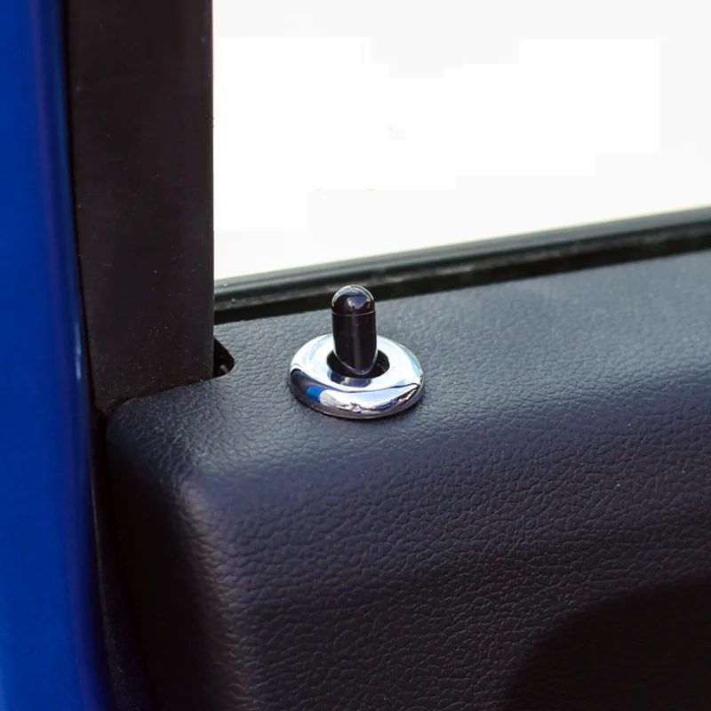 

For Ford Expedition 2018 ABS Chromed Interior Door Lock Pin Cover Trim 4pcs Car Styling Accessories