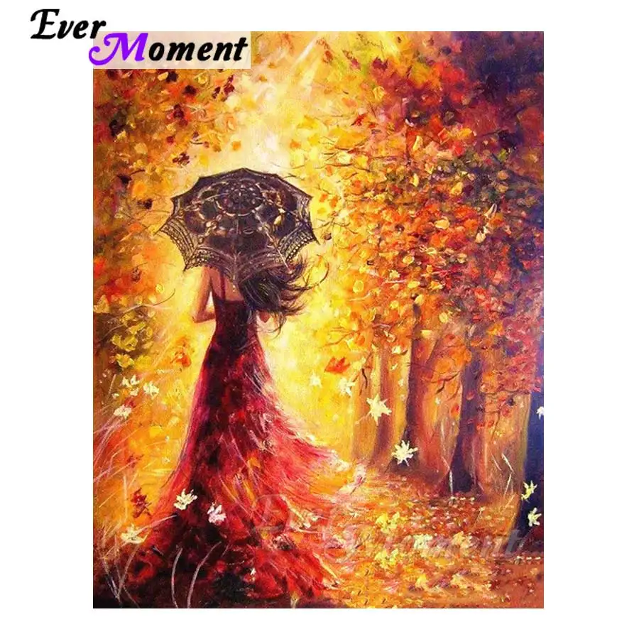 

Ever Moment Woman In Forest Diamond Painting Cross Stitch Picture Mosaic Diamond Embroidery 5D DIY Rhinestone Decor S2F1416