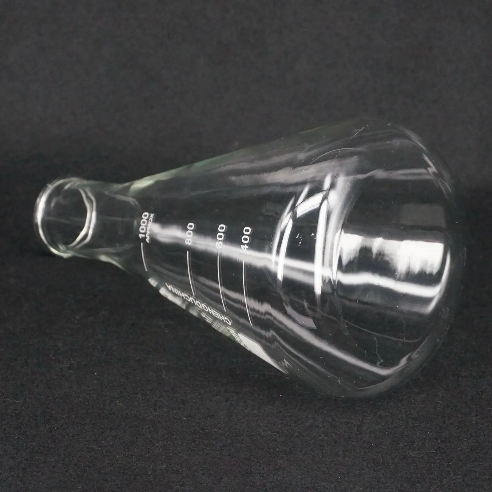 1000ml Narrow Neck Borosilicate Glass Conical Erlenmeyer Flask For Chemistry Laboratory