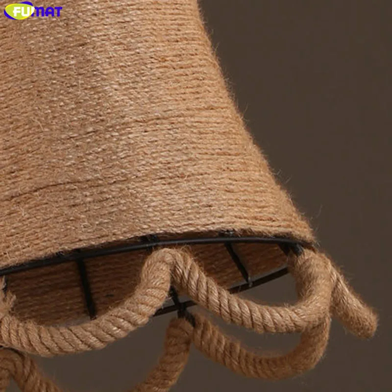 Фумат Лофт подвесные лампы Edsion Hanglamp Art Twine подвесной светильник веревка