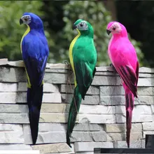 Животные, статуэтки Сад Дерево Красивая пена декоративная фигурка Реалистичные Дома имитация попугай ручной работы двор Декор птица газон животных