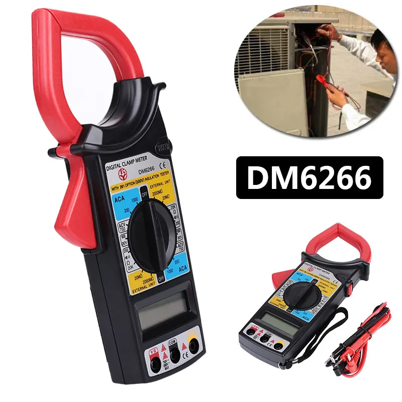 

Multimeter Tester Blue Black DM6266 Home Household Tools Test Kit Outdoor Durable Portable Voltage Universal Meter