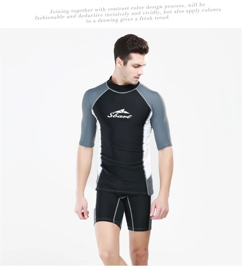 

SBART Lycra fabric Diving Suits diveskin Sun Protection Clothing unti-uv Swimwear Snorkeling Surf rush gards body suits wet suit