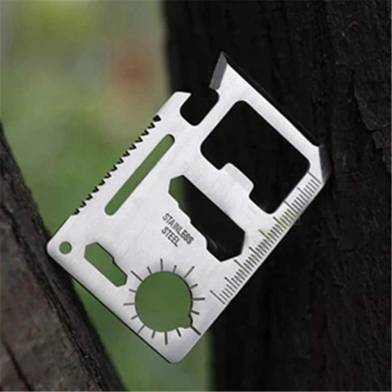 

2018 New Outdoor 11-1 Multifunction Multi Tool Mini Credit Card Survival Tool Pocket Knife Saw Camping Tool Bicycle Repair Tools