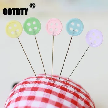 

100Pcs/set Push Pins Button Style Positioning Needles For Manual Sewing Patchworks dropshipping
