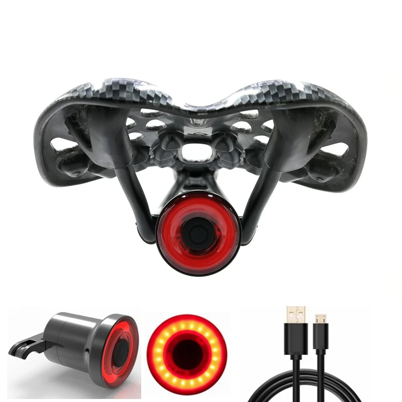 

XLite100 MTB Bicycle Taillight Intelligent Sensor Turn Signal Brake lights USB Bike Bicycle Tail Rear Safety Warning Taillight