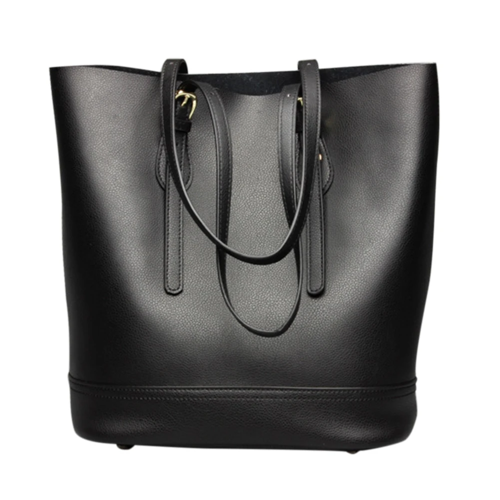 

FGGS Tote Shoulder Handbag, Genuine Bucket Purses Bags Large Capacity for Women