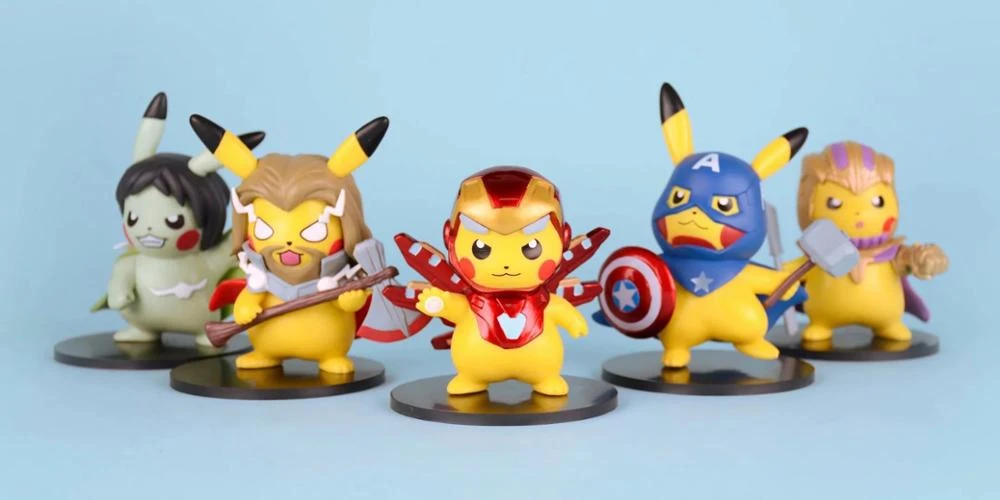 pikachu iron man figure