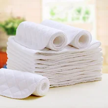 Reusable baby Diapers Cloth Diaper Inserts 1 piece 3 Layer Insert 100% Cotton Washable Baby Care Products