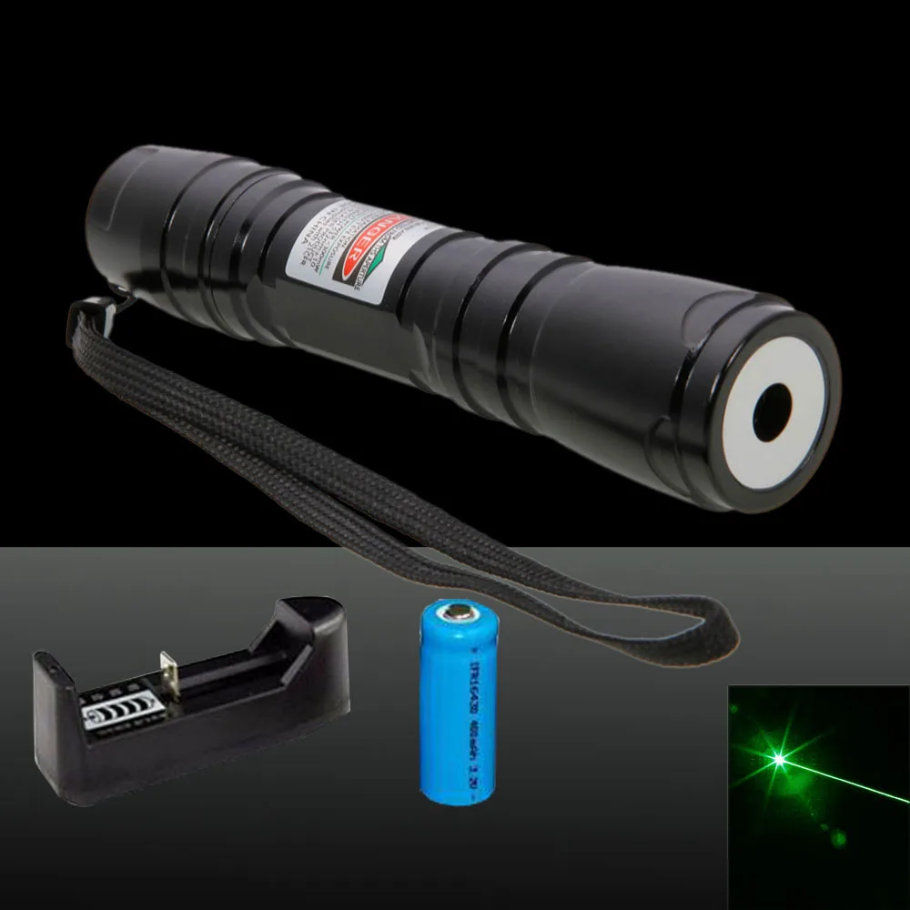 Powerful Green Laser Pointer Pen High Power 532NM Flashlight Style