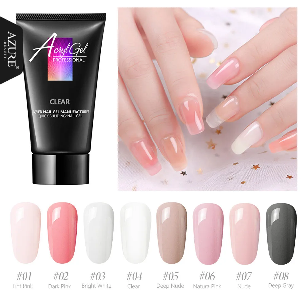 

Azure Beauty 30g Crystal Extend UV Nail Gel Extension Builder Led Gel Nail Art Gel Lacquer Jelly Acrylic Builder UV Gel