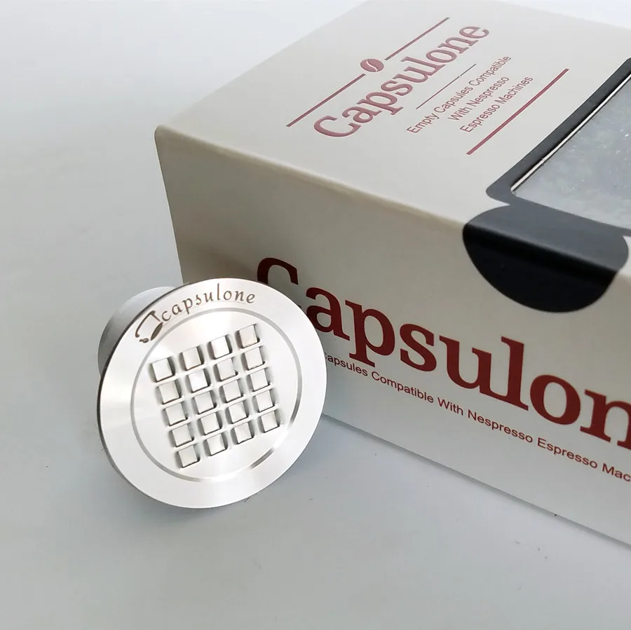 Многоразовая капсула для машины Nespresso нержавеющая сталь металл|metal stainless|metal stainless