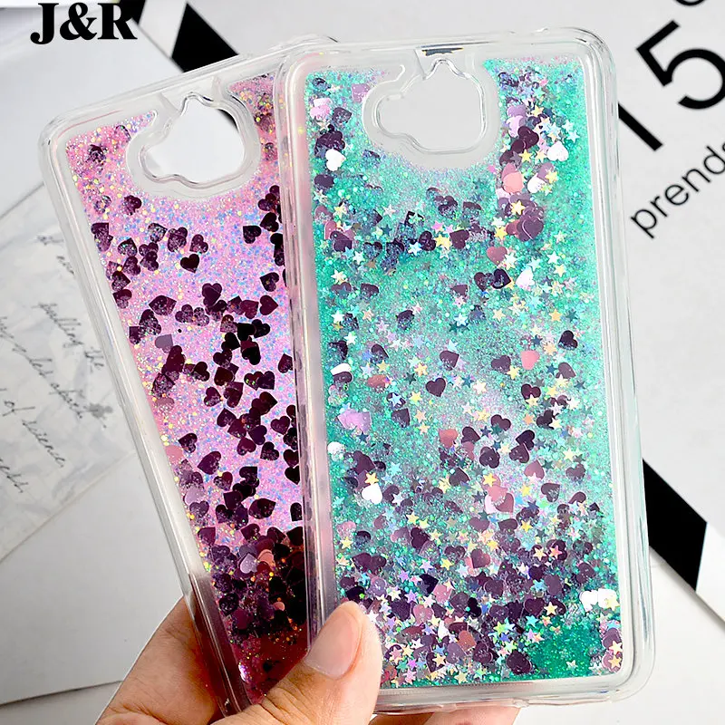 For Huawei Honor Y6 Pro/4C Pro/Enjoy 5/Honor Holly 2 Plus TIT-AL00 Y6Pro TIT-L01 TIT-U02 Case Cover Dynamic Liquid Quicksand