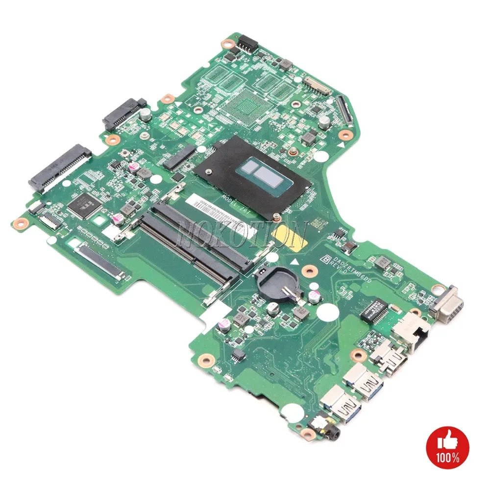 NOKOTION DA0ZRTMB6D0 NBMVH11001 NB. MVH11.001 основная плата для ноутбука для acer aspire E5-573G материнская плата I3-4005U ЦП 1,7 ГГц