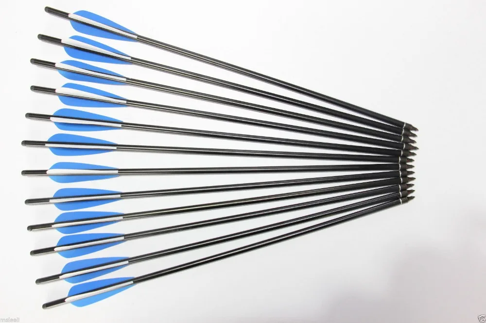 12 шт Горячая Распродажа carbon Arrow 17 &quotдля арбалета охоты стрельбы из лука синий и