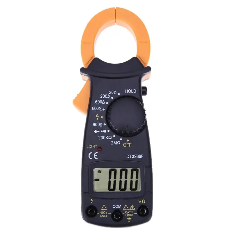 

True RMS Digital Clamp Ammeter 1999 counts Backlight AC/DC Ammeter Current Ohm Electronic Mini Amper with Tester NEW
