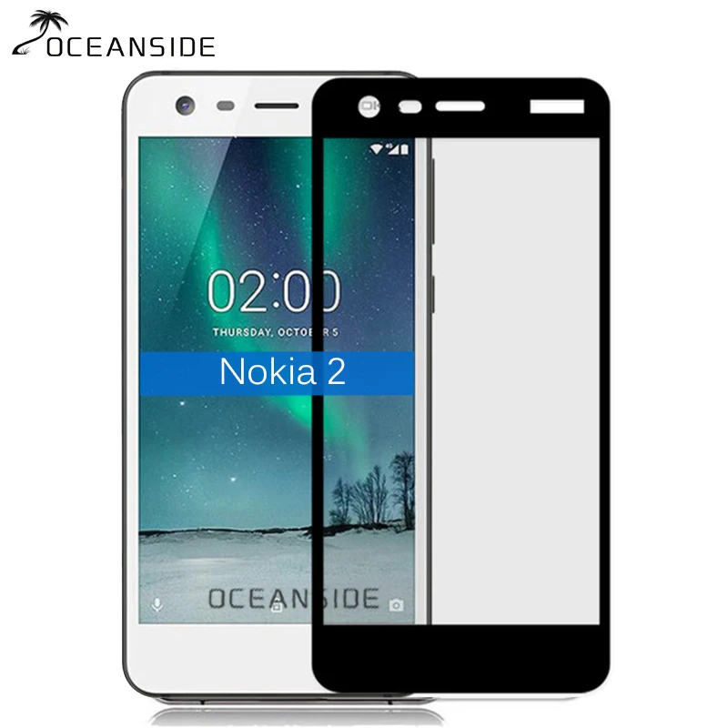 

For Nokia 2 Full Cover Tempered Glass Screen Protector 2.5 All Coverage Safety Film on Nokia2 TA-1029 TA-1035