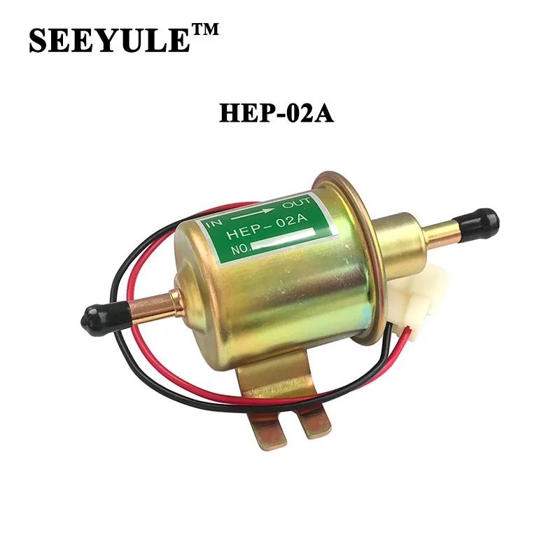 

1pc SEEYULE Diesel Petrol Gasoline HEP-02A Universal Electric Car Fuel Pump Low Pressure for Toyota