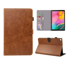 For Samsung Galaxy Tab S5e 10.5 T720 T725 Tablet Case Crazy Horse Pattern PU Leather Flip Stand Case with Card Slots Pen Loop For Samsung Galaxy Tab S5e 10.5 T720 T725 Tablet Case Crazy Horse Pattern PU Leather Flip Stand Case with Card Slots Pen Loop