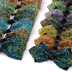 Мужской роскошный со стразами драгоценный камень Bowties модные аксессуары для свадебной вечеринки галстук gravatas Банкетный мужской