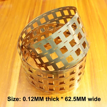 

1M 18650 lithium battery nickel plated nickel plated spot welding nickel plate 0.12*62.5 punching 4 and 2 strings