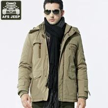 AFS JEEP брендовая зимняя куртка мужская Толстая Теплая Флисовая армейская военная куртка мужские ветровки Jaqueta Masculino размера плюс L-6XL
