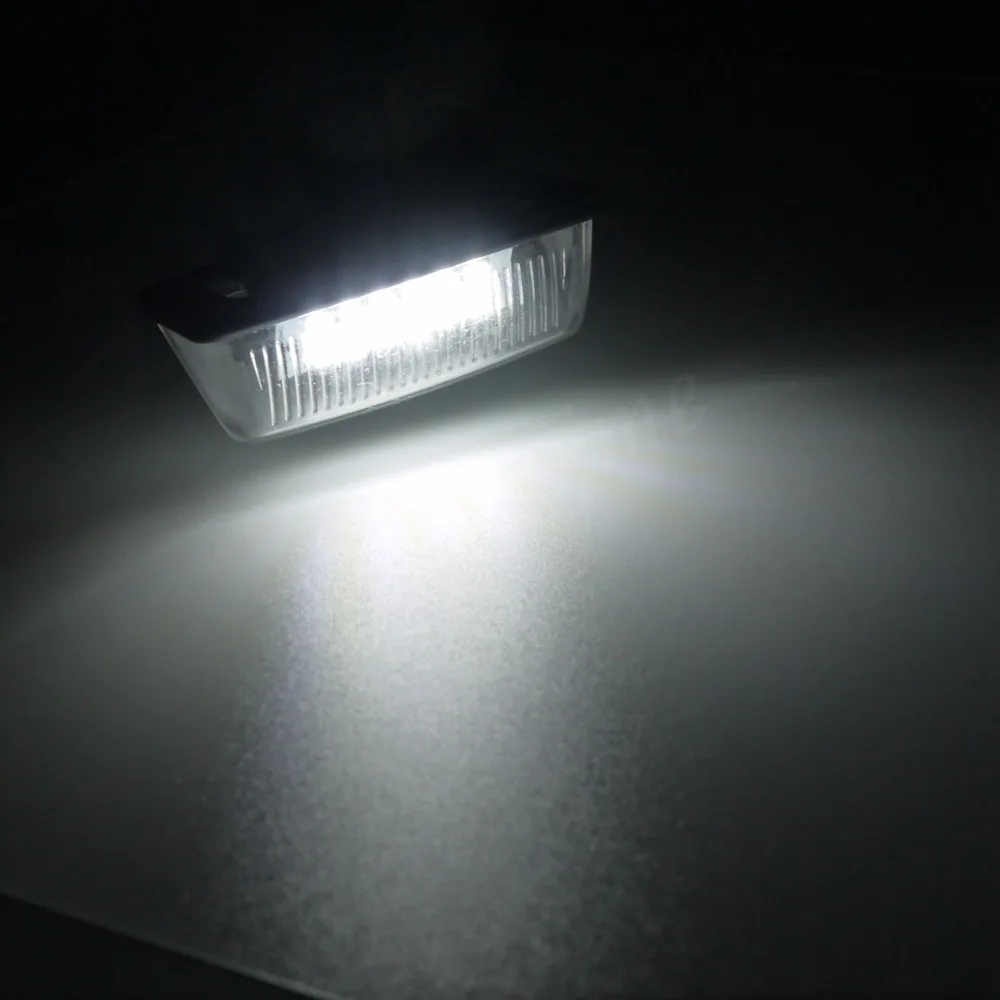 Eonstime 2 шт. автомобиля 12V 18LED Подсветка регистрационного номера SMD для Toyota Corolla_E11 Корона S180 Звездочка EP91 Vios Previa ACR50, GSR50