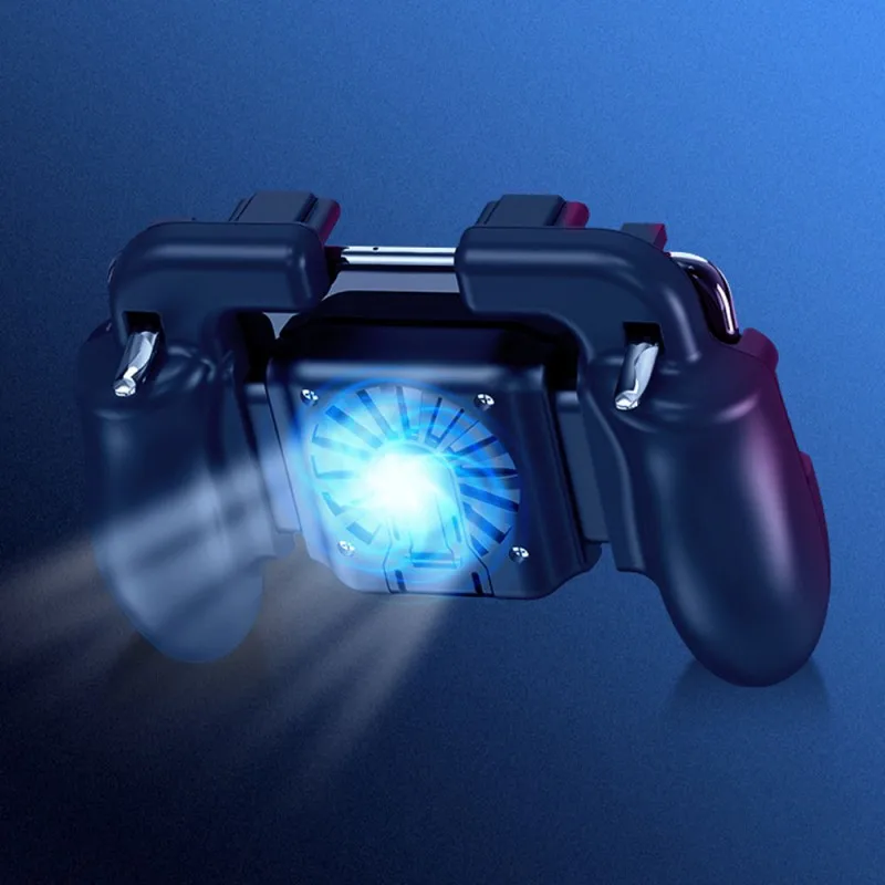  Cell Phone Gaming GamePad+Cooler Cooling Fan PUBG L1 R1 Trigger Mobile Game Controller Gamepad Joys