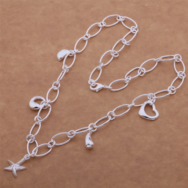 

AN530 Hot 925 sterling silver Necklace 925 silver fashion jewelry pendant /avuajnba bayajsfa