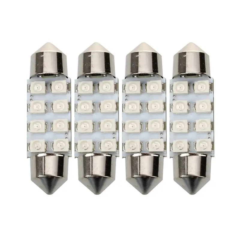 4x36 мм 8-SMD 1 5 &quot3528 светодиодный красный купол с фестонами светильник DE3423 6411 6413 |