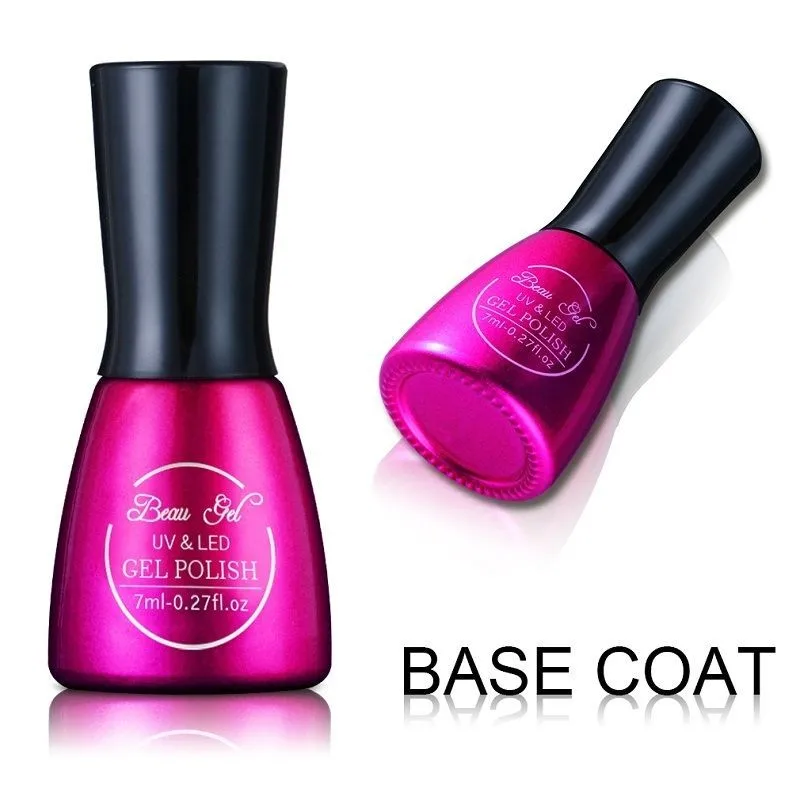 Beau гель 7 мл фиолетовая серия Гель-лак для ногтей замачиваемый Полупостоянный лак для ногтей для УФ-и светодиодной лампы Гибридный лак для дизайна ногтей эмалированный лак - Цвет: Base Coat