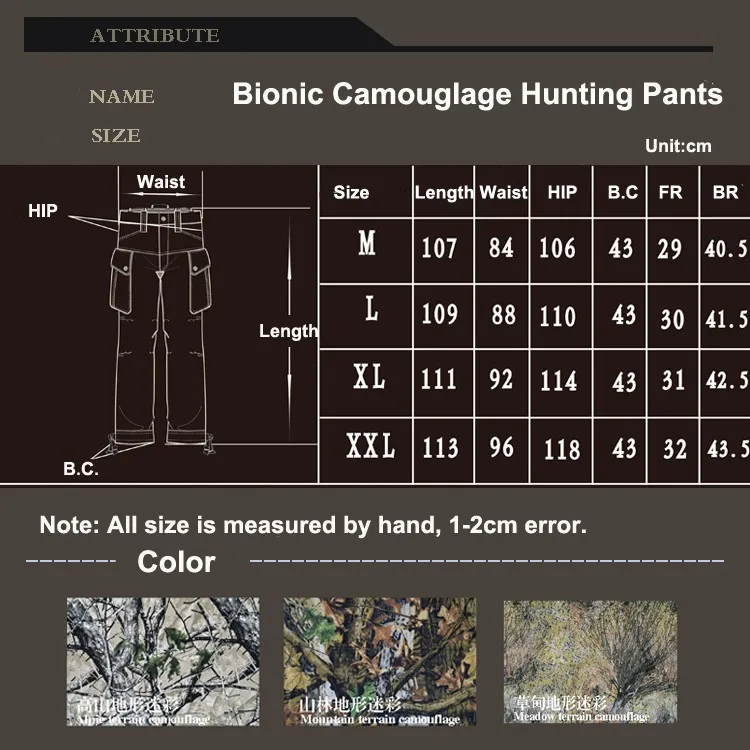 Тактическая Военная, Армейская, камуфляжная для луговой местности Ripstop мужские штаны охотничий бионический Камуфляжный боевой