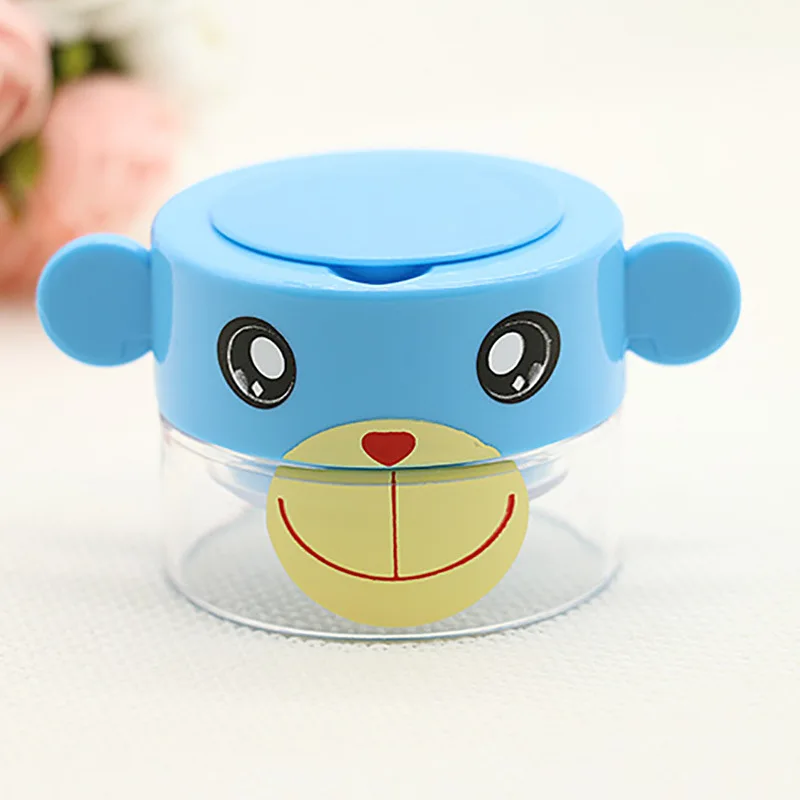 Portable Cut Pills Box Mini Travel Medicine Case Cute Cartoon Home Pill Crusher Drug Divider Tablets Milling Container Storage