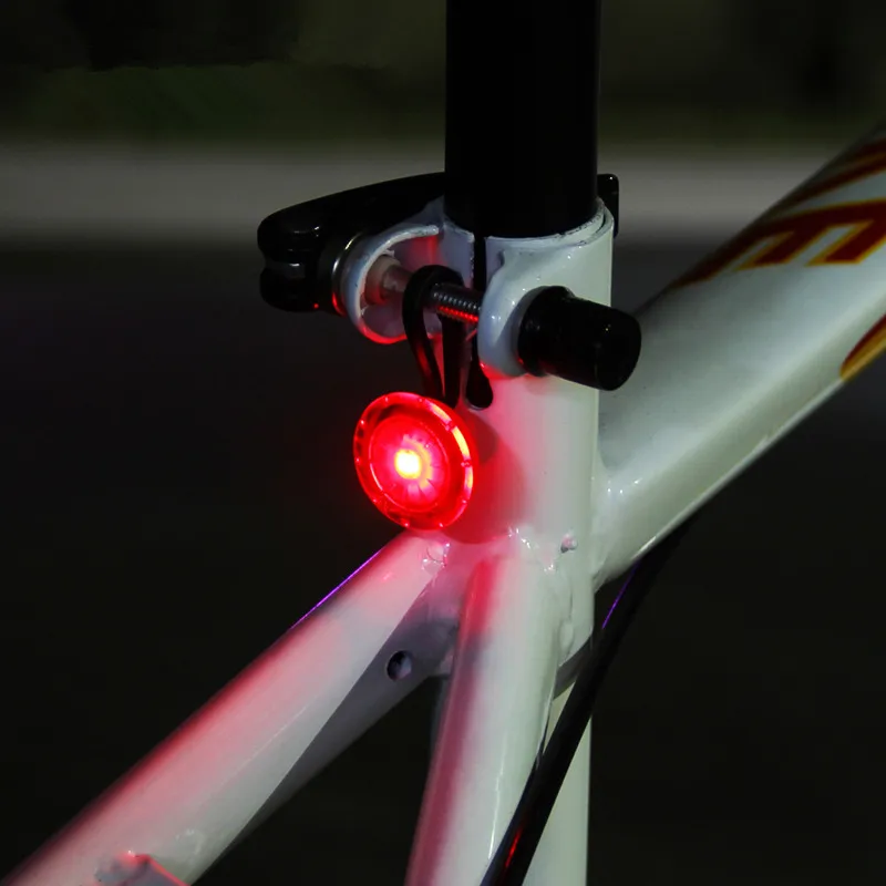 Bicycle Taillight Lamp Night Running Led Riding Mini Warning Decoration Light Safety Signal Flash Outdoor Equipment | Спорт и