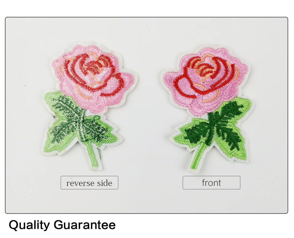 Flower Embroidered Patches For Clothes Applique Stripe Flamingo Patch Embroidery Iron On Patches For Clothes Dress T-shirt (3)