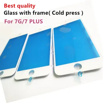 

Outer Glass with Frame For iPhone 7G 7plus 8 8g 8 Plus LCD Front Touch Screen Glass Bezel+Frame Panel Digitizer Sensor Parts