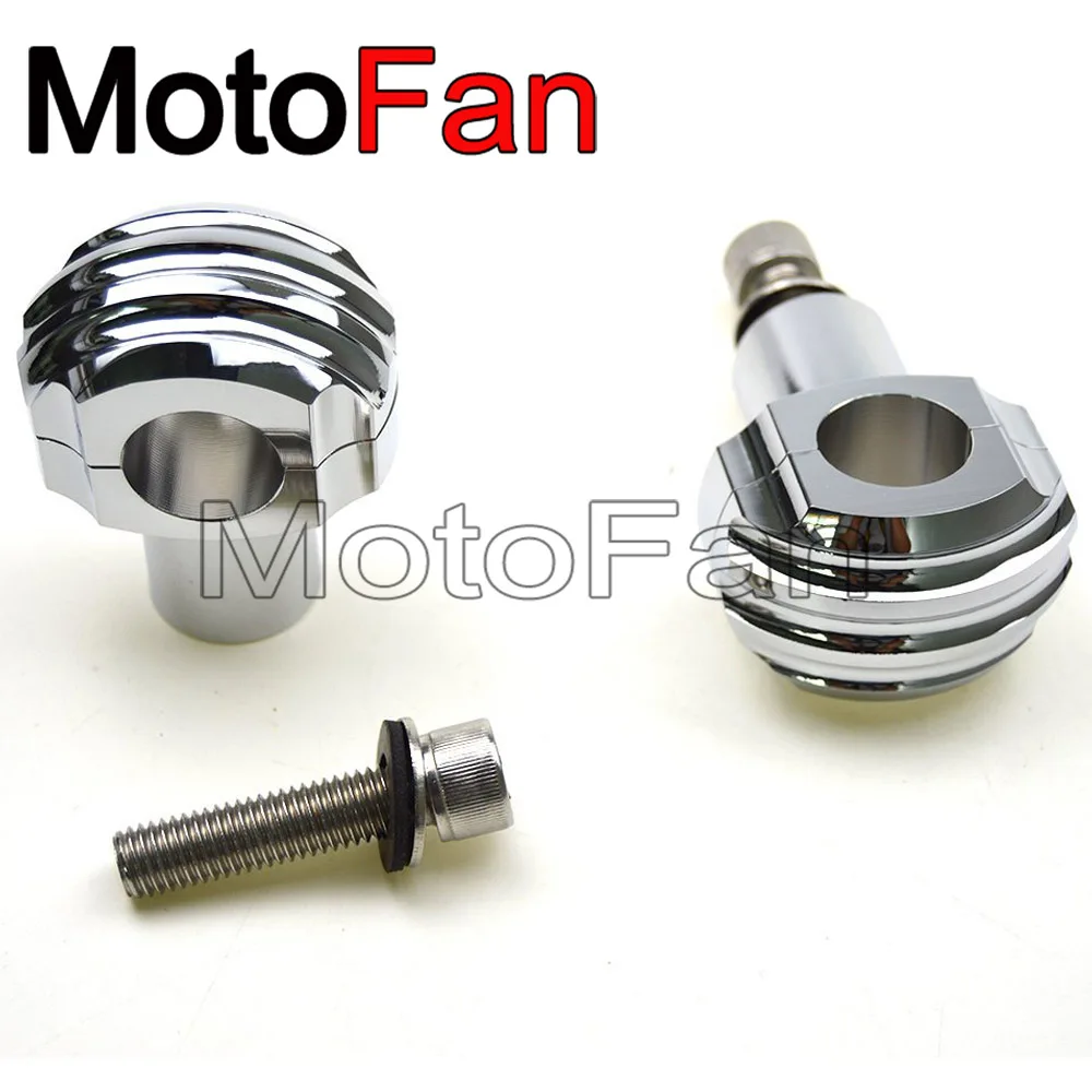 

Custom 25mm Motorcycle Bar Clamps Handlebar Risers Extensions Chrome for Honda Harley Sportster Dyna Kawasaki Vulcan 900 Yamaha