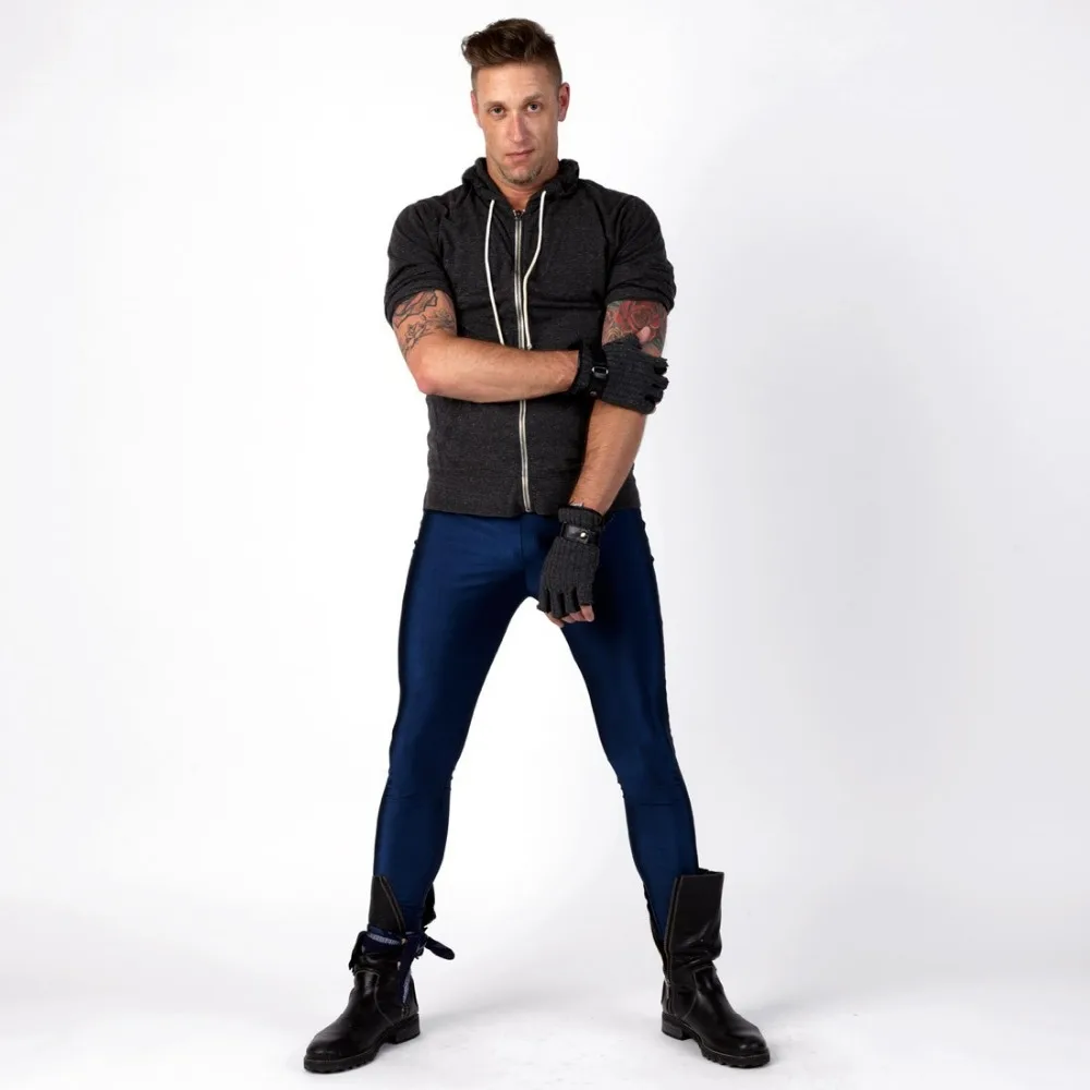 Speerise Mens Lycra Leggings Tights Skinny Full Length Meggings Leggings Tights for Guys Men Wearing Leggings Free Shipping