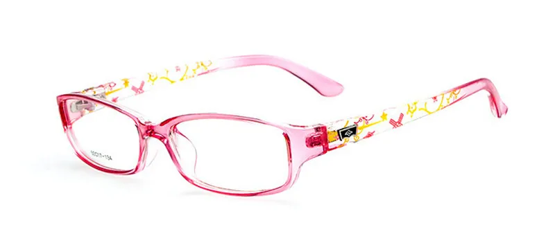 Новые модные детские ацетатные оправы для очков для мальчиков и девочек, очки для близорукости Rx, детские очки - Цвет оправы: Pink Transparent