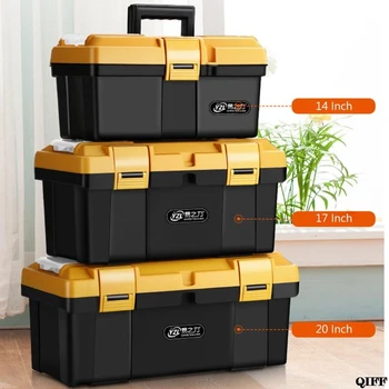 

Portable Large Household Maintenance Electrician Tool Box Multifunctional Hardware Auto Car Repair Thicken Toolbox With Handle