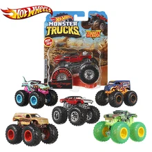 Hot Wheels – assortiment de camions monstres de voitures 1:64, Collection de jouets en métal pour les amoureux, paquet simple, grand pied, ensemble de jeu, nouvelle Collection