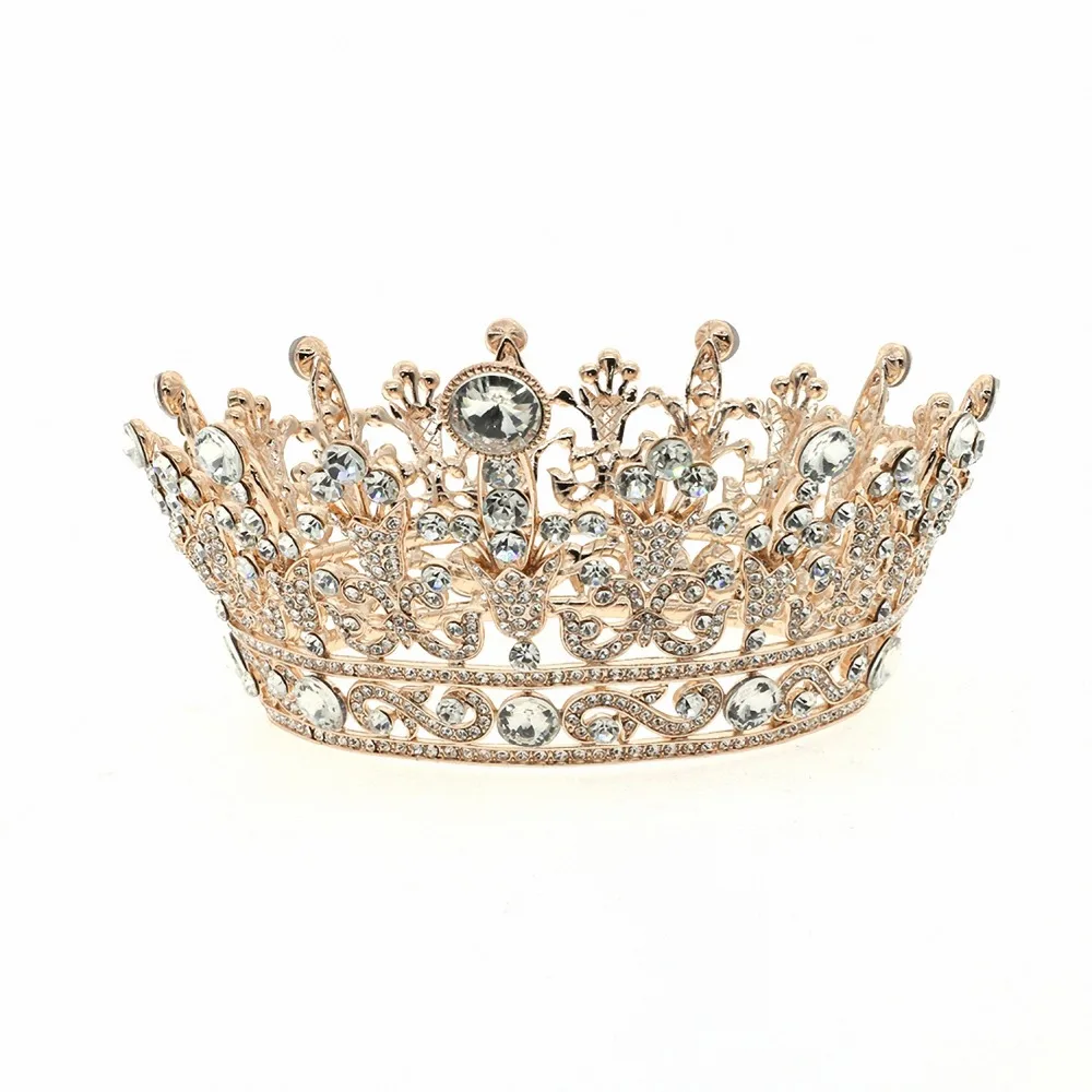 

ASNORA Bridal Crown Wedding Vintage Headdress Women Elegent Cubic Zircon Spectacle Princess Hair Jewelry