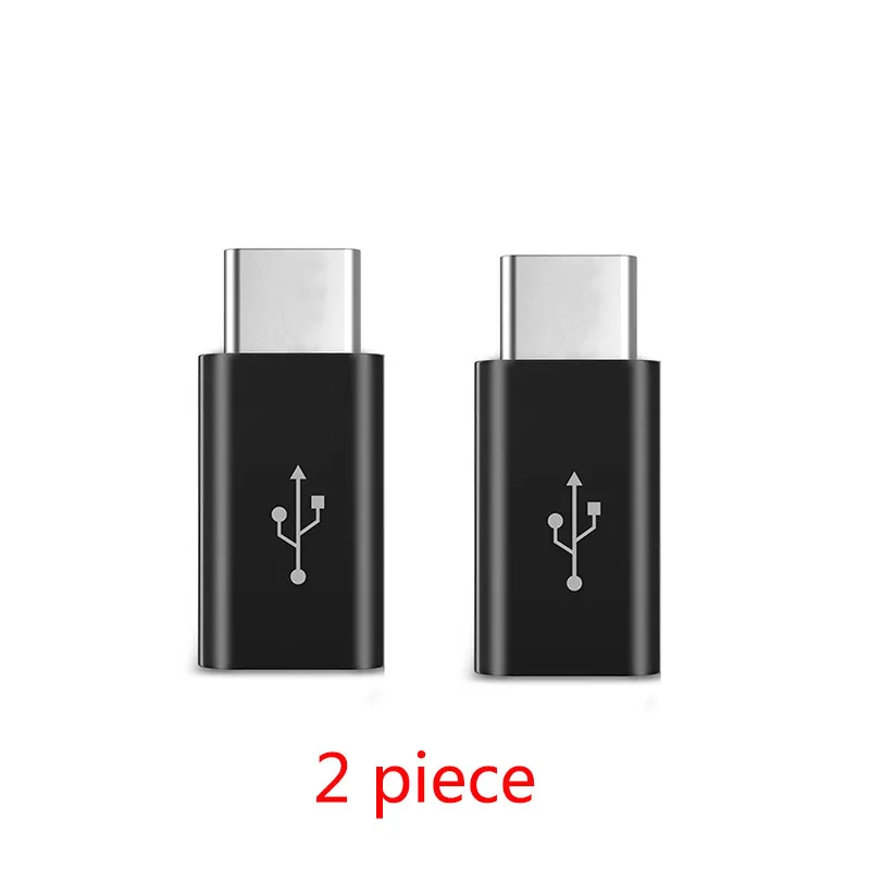 Usb type C OTG адаптер Micro usb-type C USB-C для samsung Galaxy Note 8 9 S8 S9 Plus A3 A5 A7 зарядный кабель Tipe C - Цвет: Black