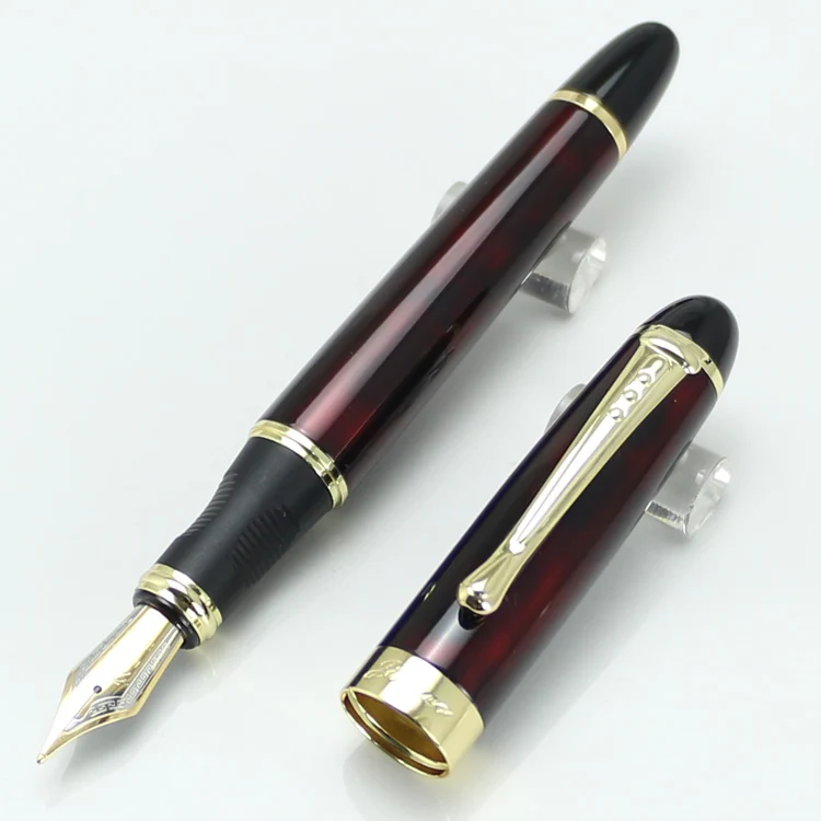 Jinhao X450 самопишущее перо Красный 22 цвета Металлический Золотой зажим роскошные ручки Caneta Канцтовары офисный школьный расходные материалы - Цвет: 2