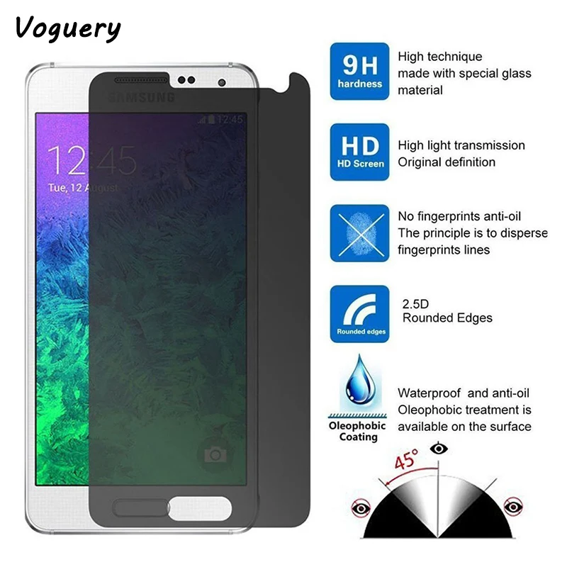 Anti spy Privacy Screen Protector for Samsung Galaxy J7 J5 J3 J1 J2