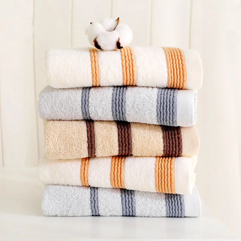 

Wooden House 2pcs/lot 100% Cotton Solid Color Adult Face Wash Towel Bathroom Kitchen Towel 34x74cm Sport Towel