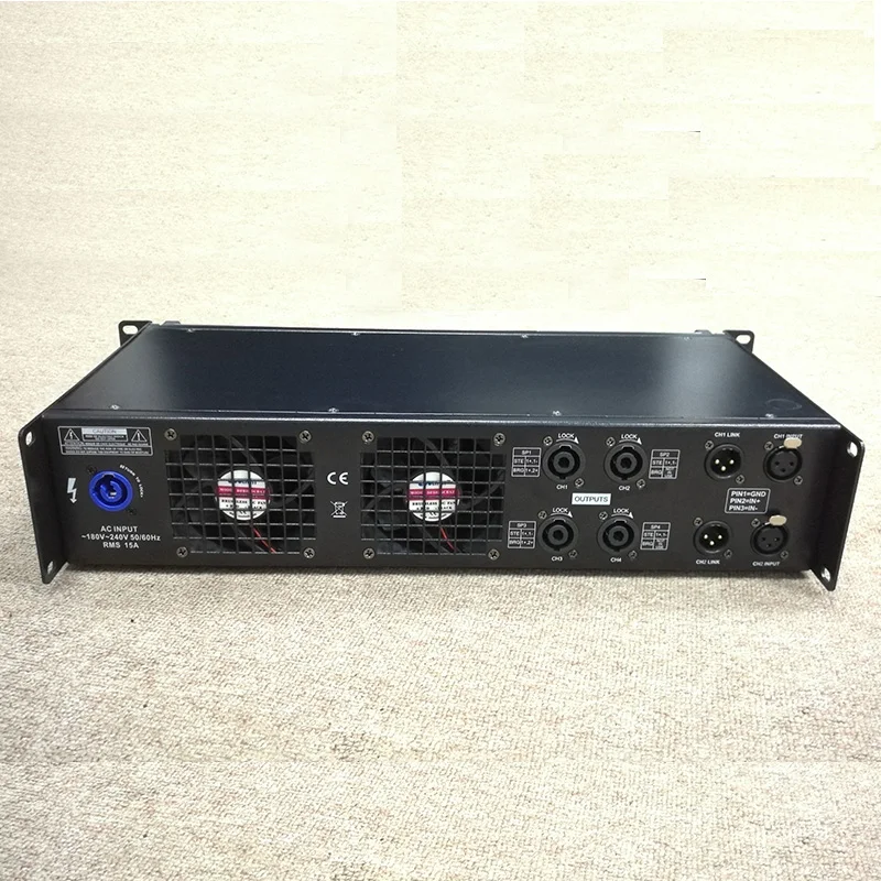 4 Channel digital amplifier intergrated DSP processor 4x 800W Sofware for DSP is offered