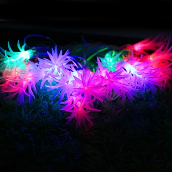 

4M 20pcs leds Leaves Garland String Fairy Light Outdoor Garden String Light Christmas Tree Party Wedding