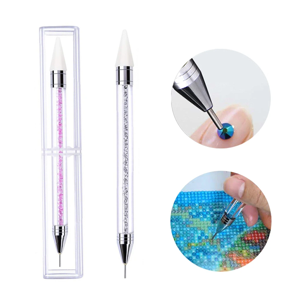 

DIY Diamond Painting Pen Point Drill Pen Rhinestones Mosaic Pictures Double Head Painting Pen Nail By Numbers Diamond Embroidery