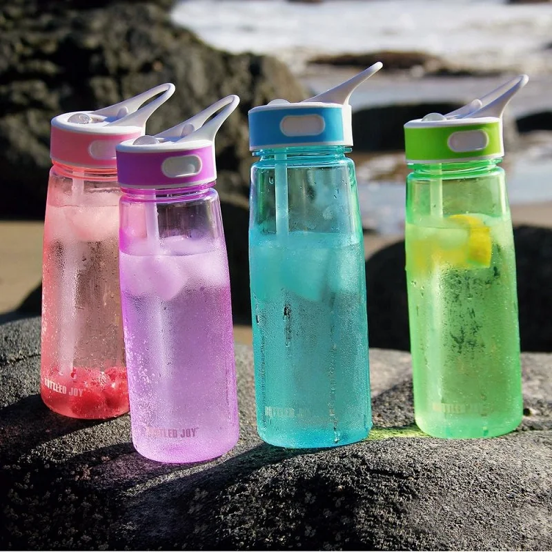 Бутылки для воды в бутылке joy drink милые бутылки детей с соломинкой и ручкой